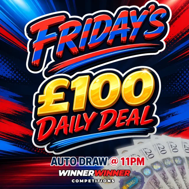 £100 Tax Free Cash *AUTODRAW* - Friday