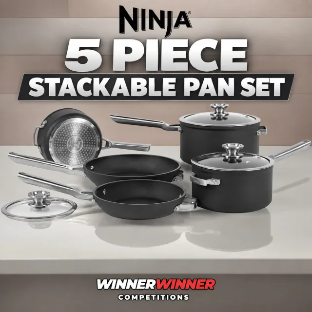 Ninja Foodi ZEROSTICK 5 Piece Stackable Pan Set